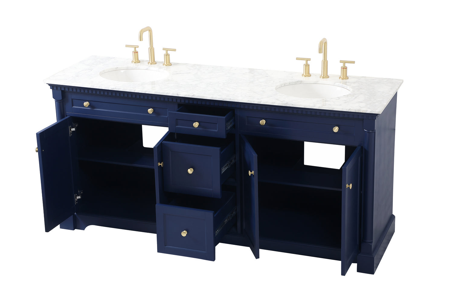 Elegant Lighting - VF53072DBL - Bathroom Vanity Set - Clarence - Blue