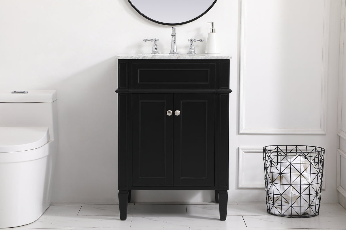 Elegant Lighting - VF12524BK - Bathroom Vanity Set - Park Avenue - Black