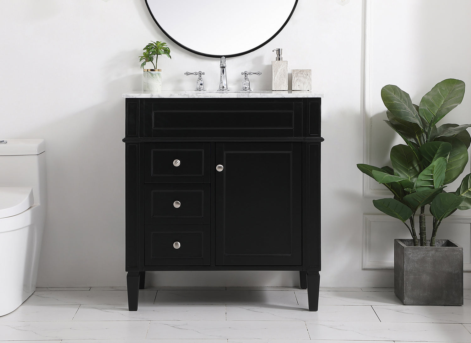 Elegant Lighting - VF12532BK - Bathroom Vanity Set - Park Avenue - Black