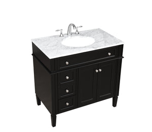 Elegant Lighting - VF12536BK - Bathroom Vanity Set - Park Avenue - Black