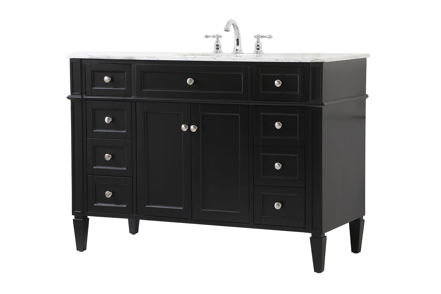 Elegant Lighting - VF12548BK - Bathroom Vanity Set - Park Avenue - Black