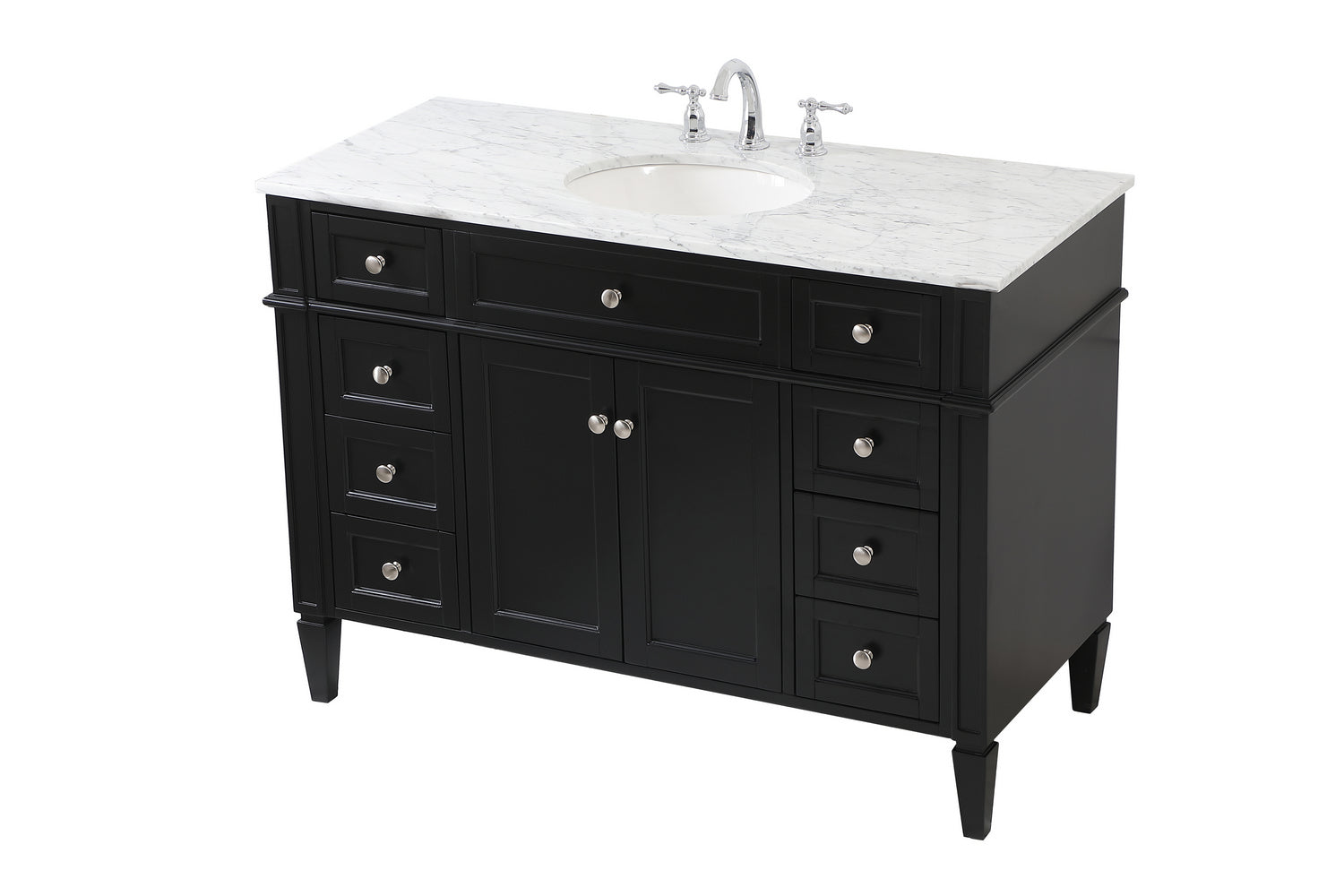 Elegant Lighting - VF12548BK - Bathroom Vanity Set - Park Avenue - Black