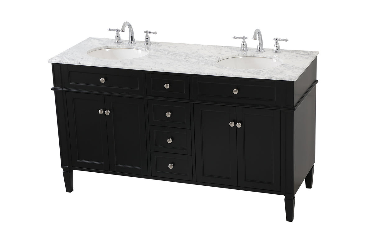 Elegant Lighting - VF12560DBK - Bathroom Vanity Set - Park Avenue - Black