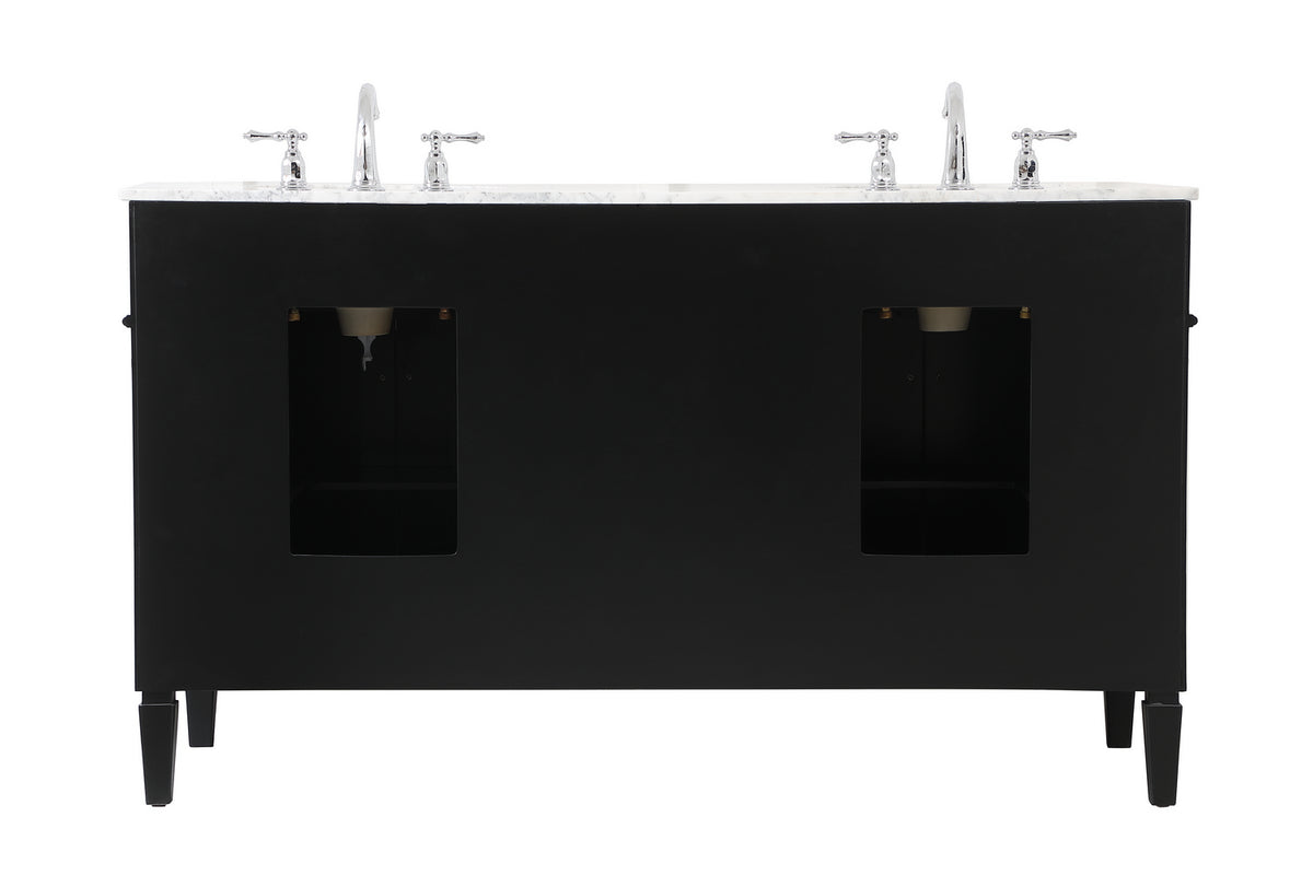 Elegant Lighting - VF12560DBK - Bathroom Vanity Set - Park Avenue - Black