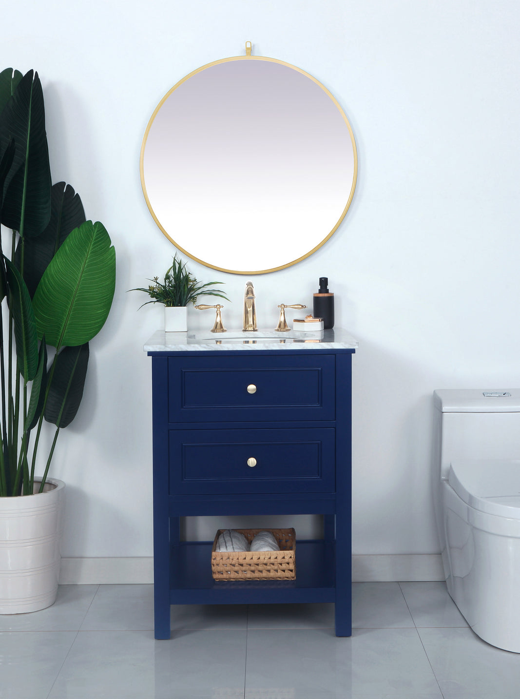 Elegant Lighting - VF27024BL - Bathroom Vanity Set - Metropolis - Blue