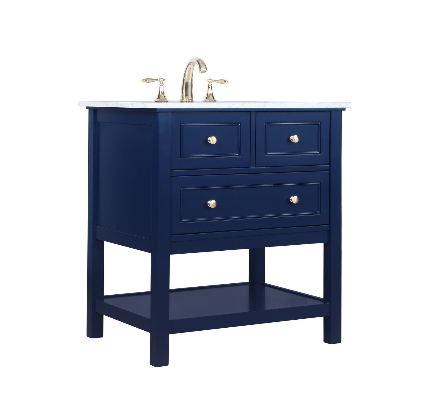 Elegant Lighting - VF27030BL - Bathroom Vanity Set - Metropolis - Blue