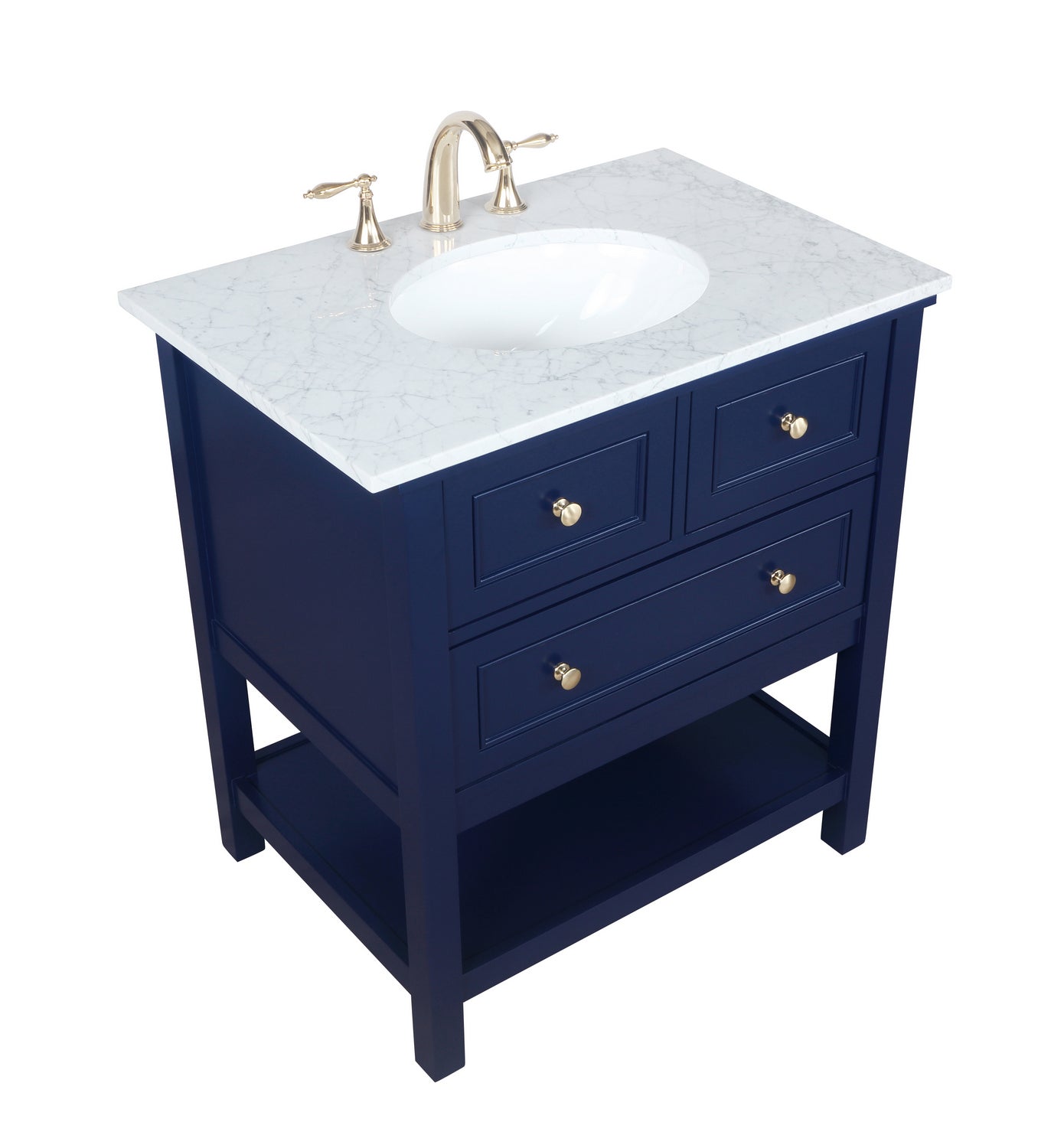 Elegant Lighting - VF27030BL - Bathroom Vanity Set - Metropolis - Blue