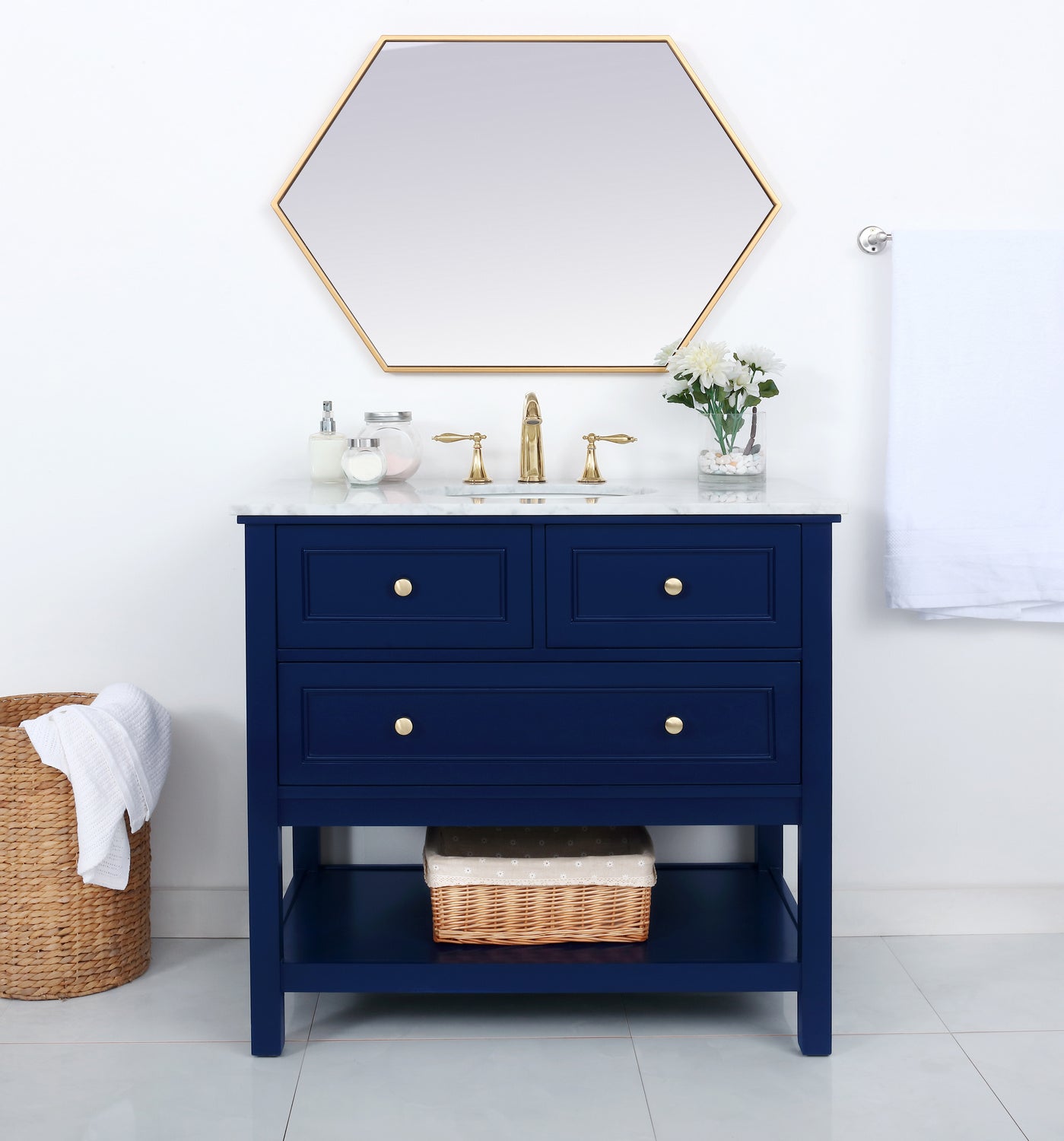 Elegant Lighting - VF27036BL - Bathroom Vanity Set - Metropolis - Blue