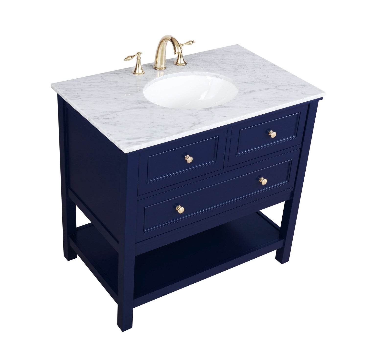 Elegant Lighting - VF27036BL - Bathroom Vanity Set - Metropolis - Blue