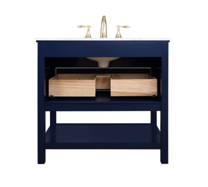 Elegant Lighting - VF27036BL - Bathroom Vanity Set - Metropolis - Blue