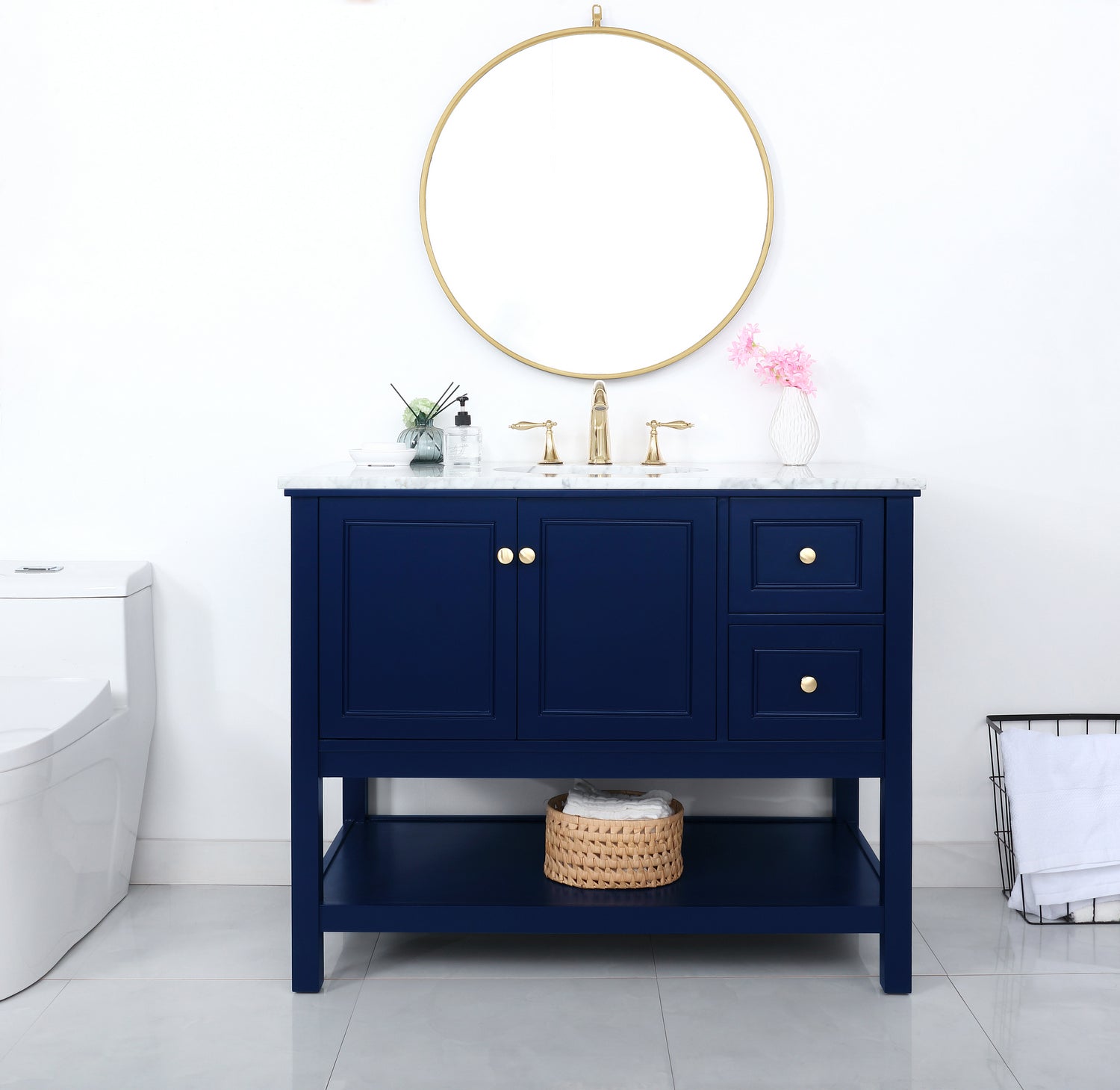 Elegant Lighting - VF27042BL - Bathroom Vanity Set - Metropolis - Blue