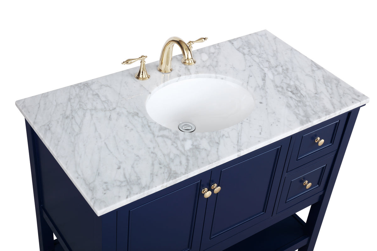 Elegant Lighting - VF27042BL - Bathroom Vanity Set - Metropolis - Blue