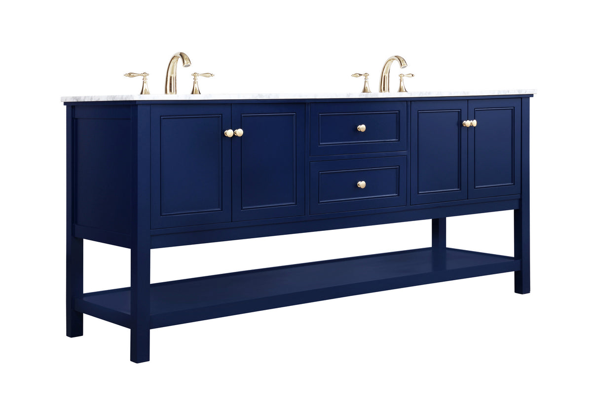 Elegant Lighting - VF27072DBL - Bathroom Vanity Set - Metropolis - Blue