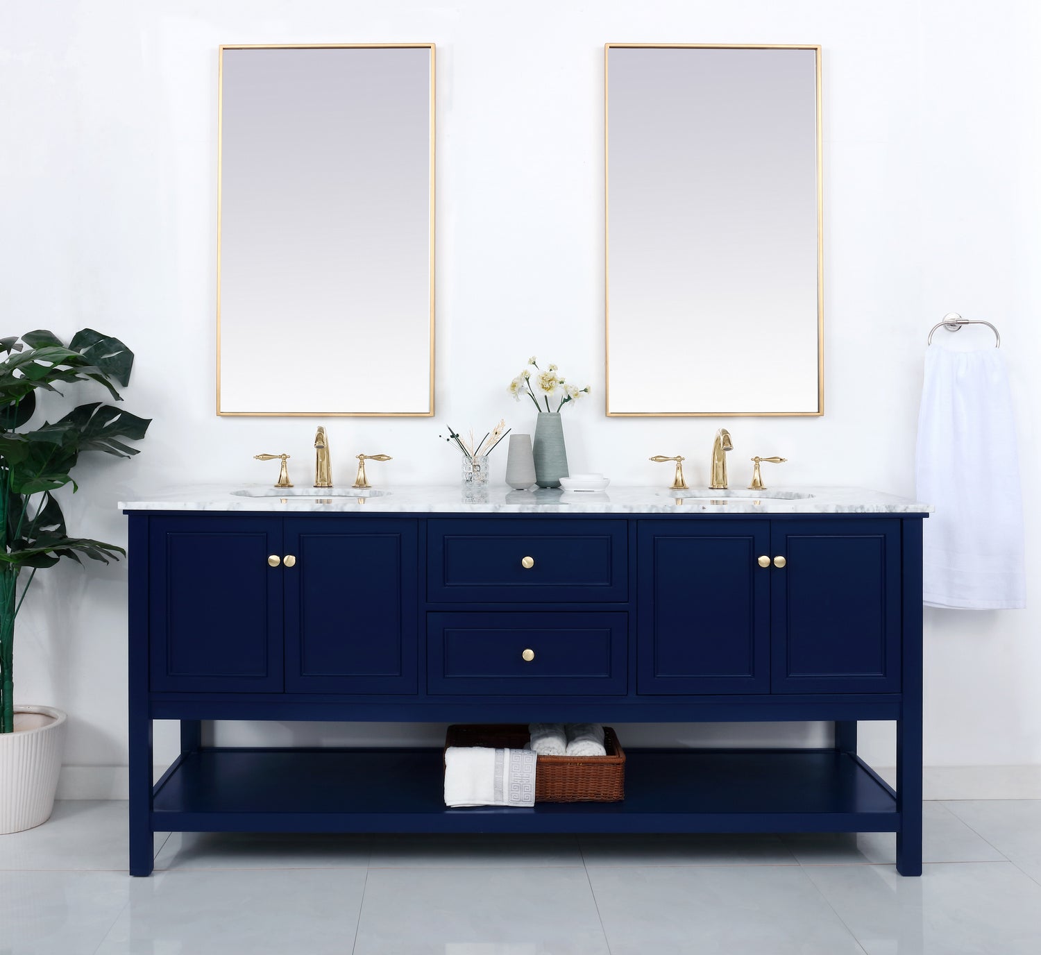 Elegant Lighting - VF27072DBL - Bathroom Vanity Set - Metropolis - Blue