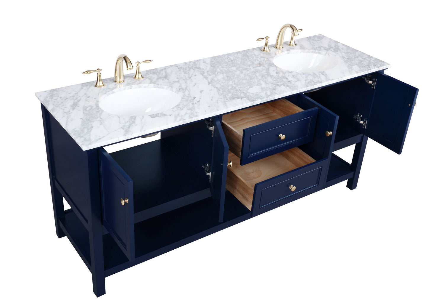 Elegant Lighting - VF27072DBL - Bathroom Vanity Set - Metropolis - Blue