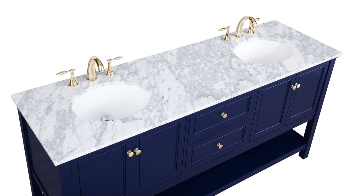 Elegant Lighting - VF27072DBL - Bathroom Vanity Set - Metropolis - Blue