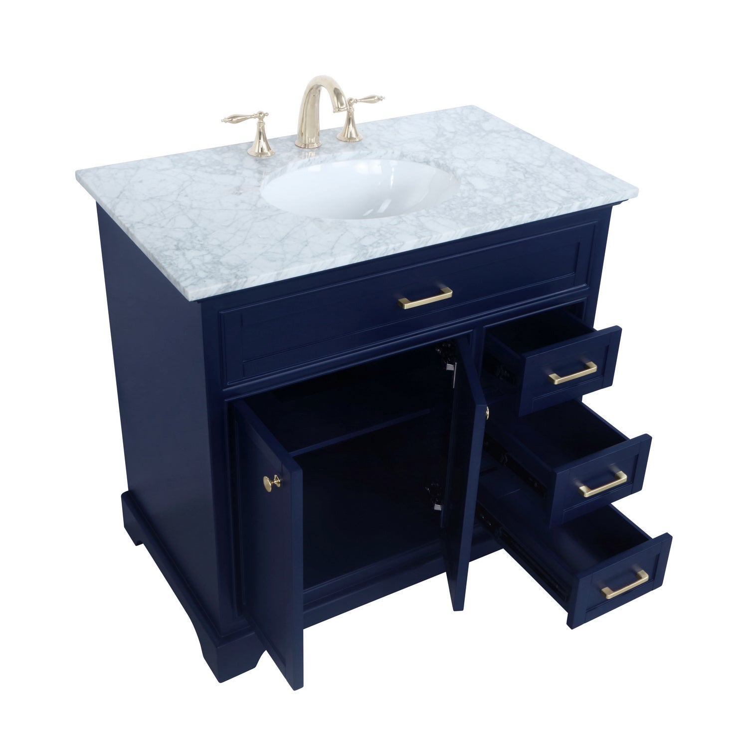 Elegant Lighting - VF15036BL - Bathroom Vanity Set - Americana - Blue