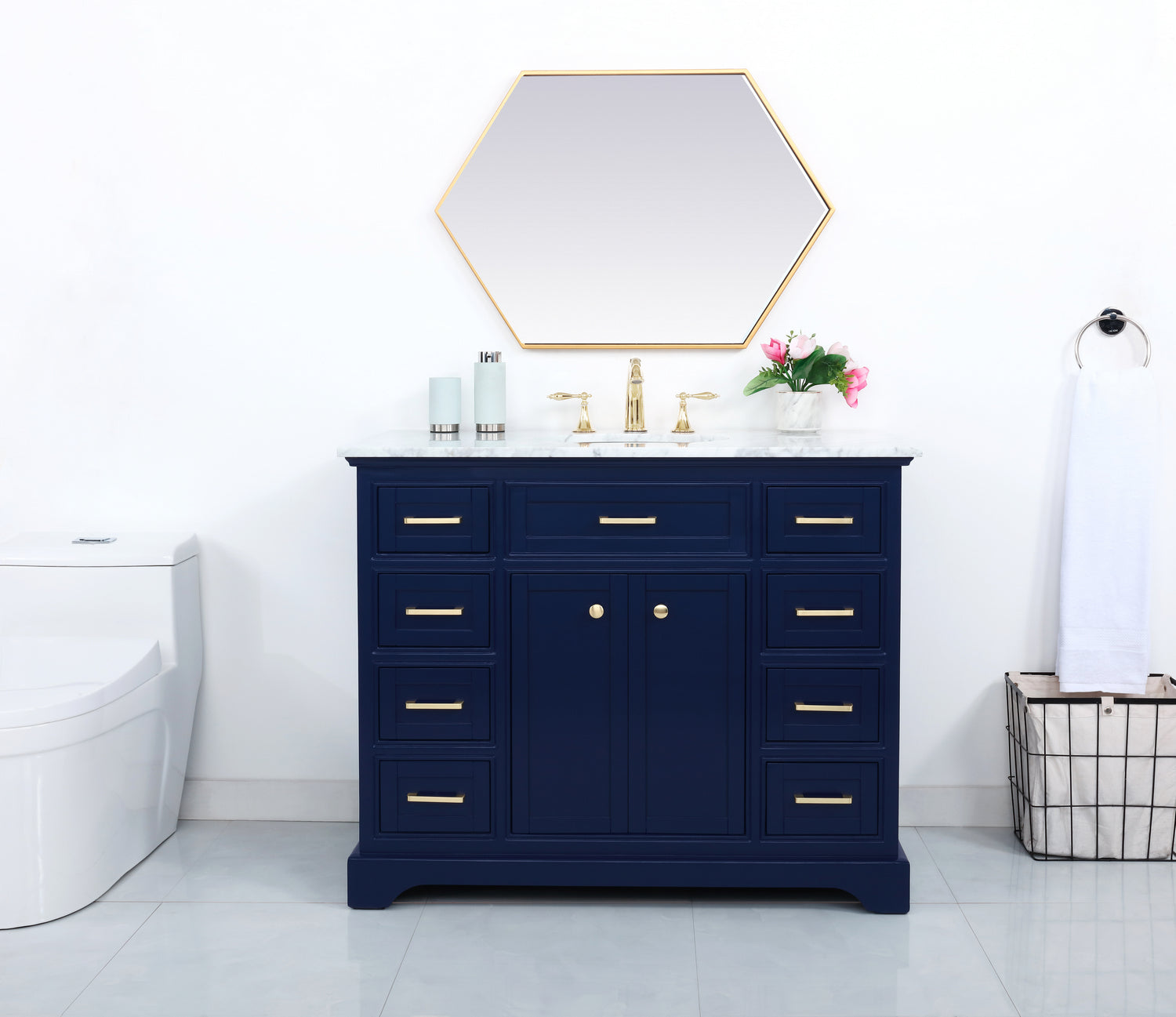 Elegant Lighting - VF15042BL - Bathroom Vanity Set - Americana - Blue