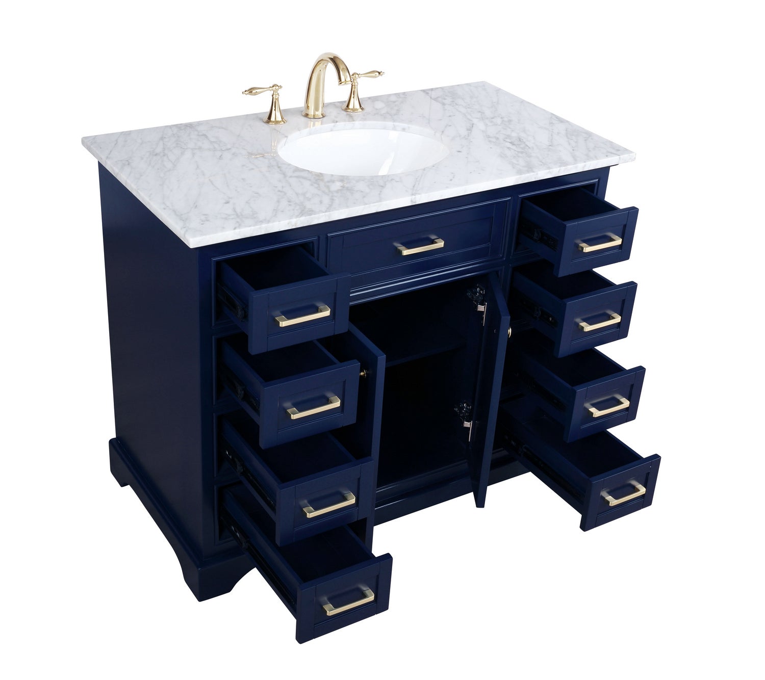 Elegant Lighting - VF15042BL - Bathroom Vanity Set - Americana - Blue