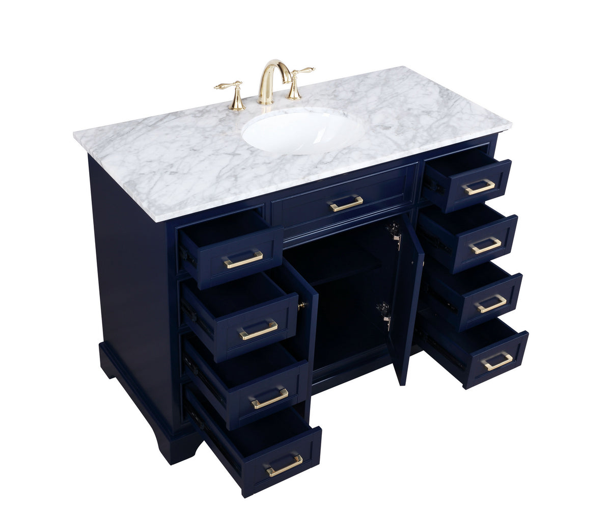 Elegant Lighting - VF15048BL - Bathroom Vanity Set - Americana - Blue