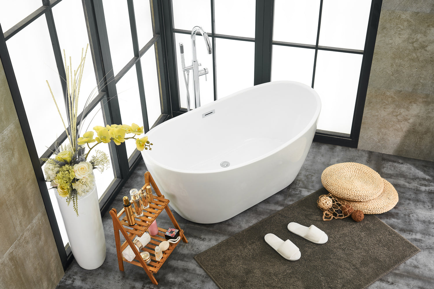 Elegant Lighting - BT10354GW - Bathtub - Ines - Glossy White