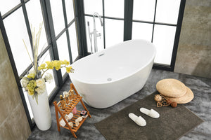 Elegant Lighting - BT10354GW - Bathtub - Ines - Glossy White
