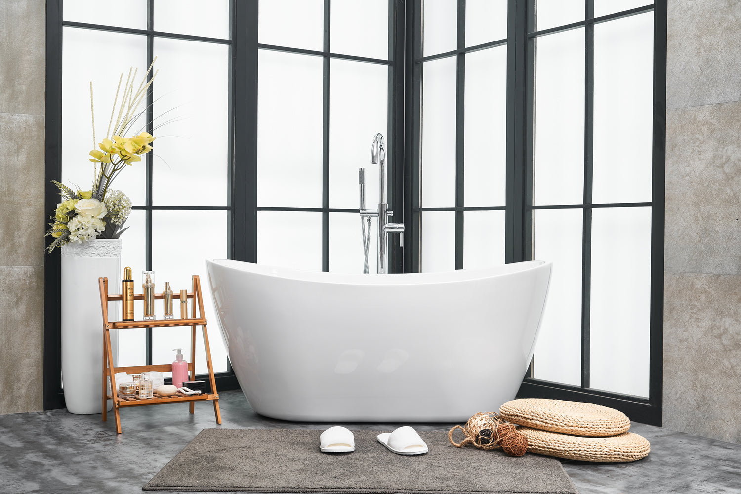 Elegant Lighting - BT10354GW - Bathtub - Ines - Glossy White