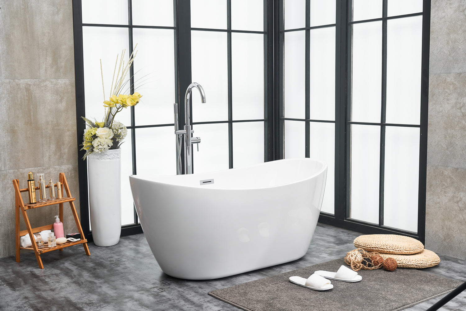 Elegant Lighting - BT10354GW - Bathtub - Ines - Glossy White