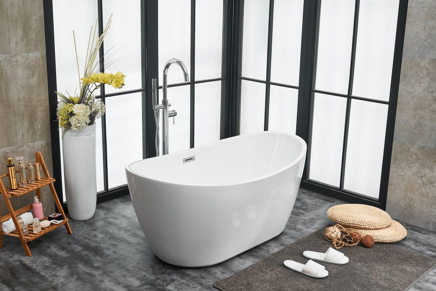 Elegant Lighting - BT10354GW - Bathtub - Ines - Glossy White