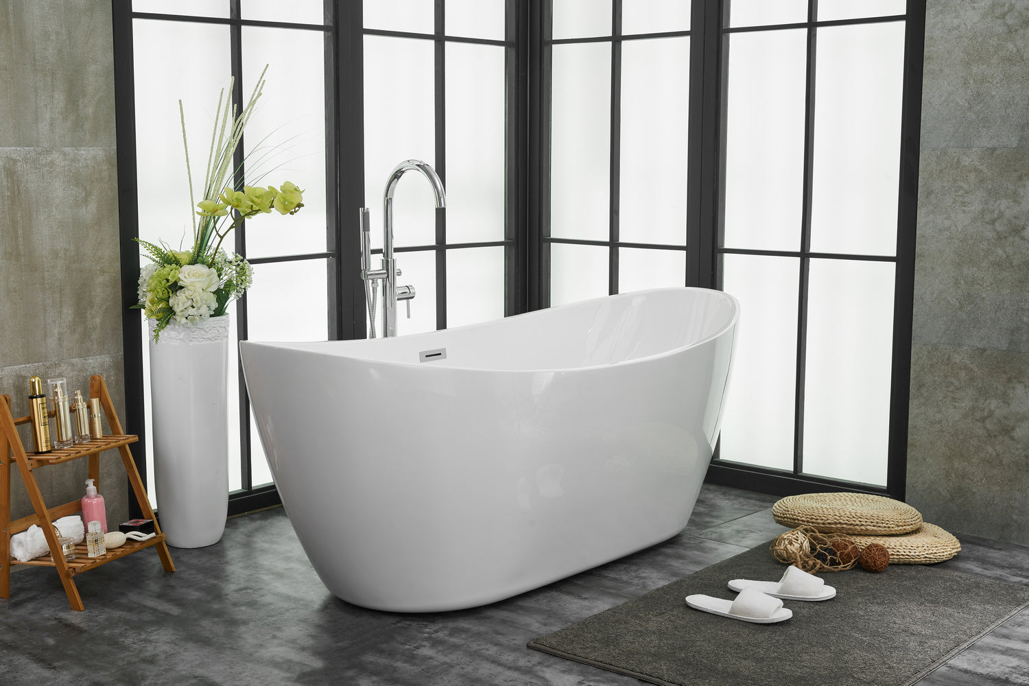 Elegant Lighting - BT10372GW - Bathtub - Ines - Glossy White