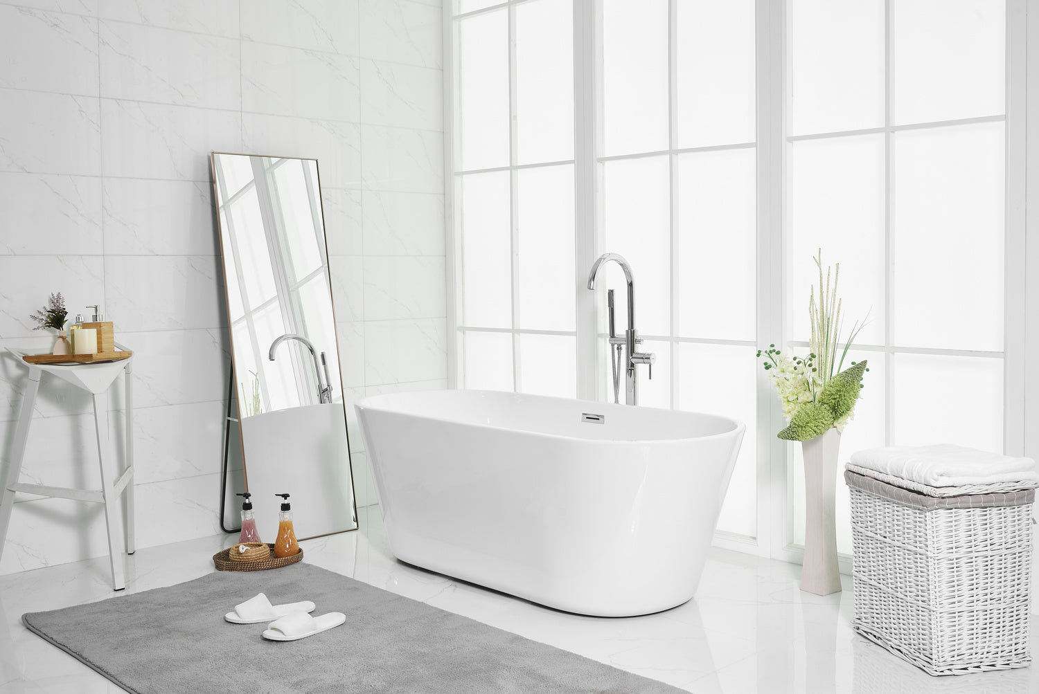 Elegant Lighting - BT10665GW - Bathtub - Odette - Glossy White