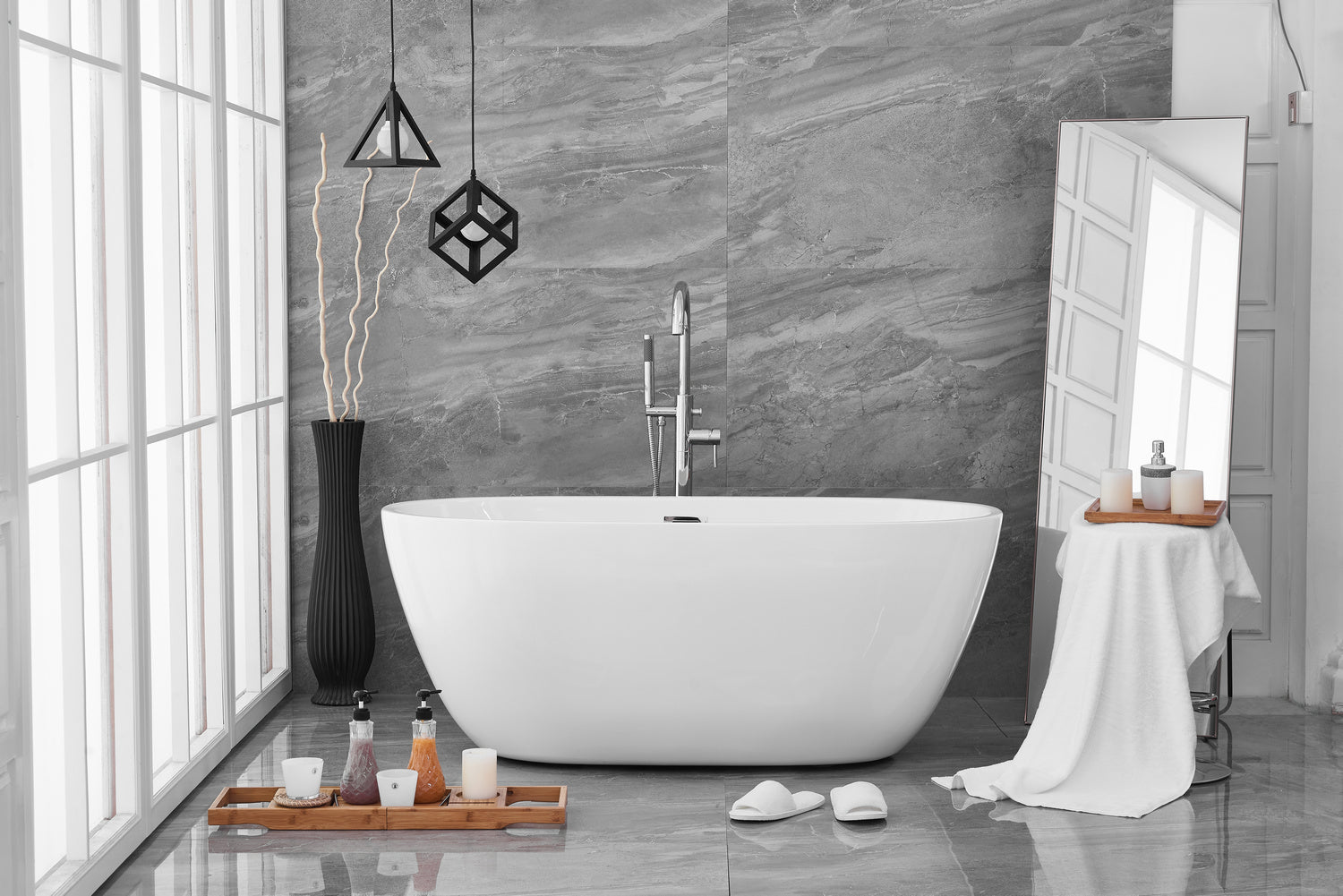 Elegant Lighting - BT10759GW - Bathtub - Allegra - Glossy White