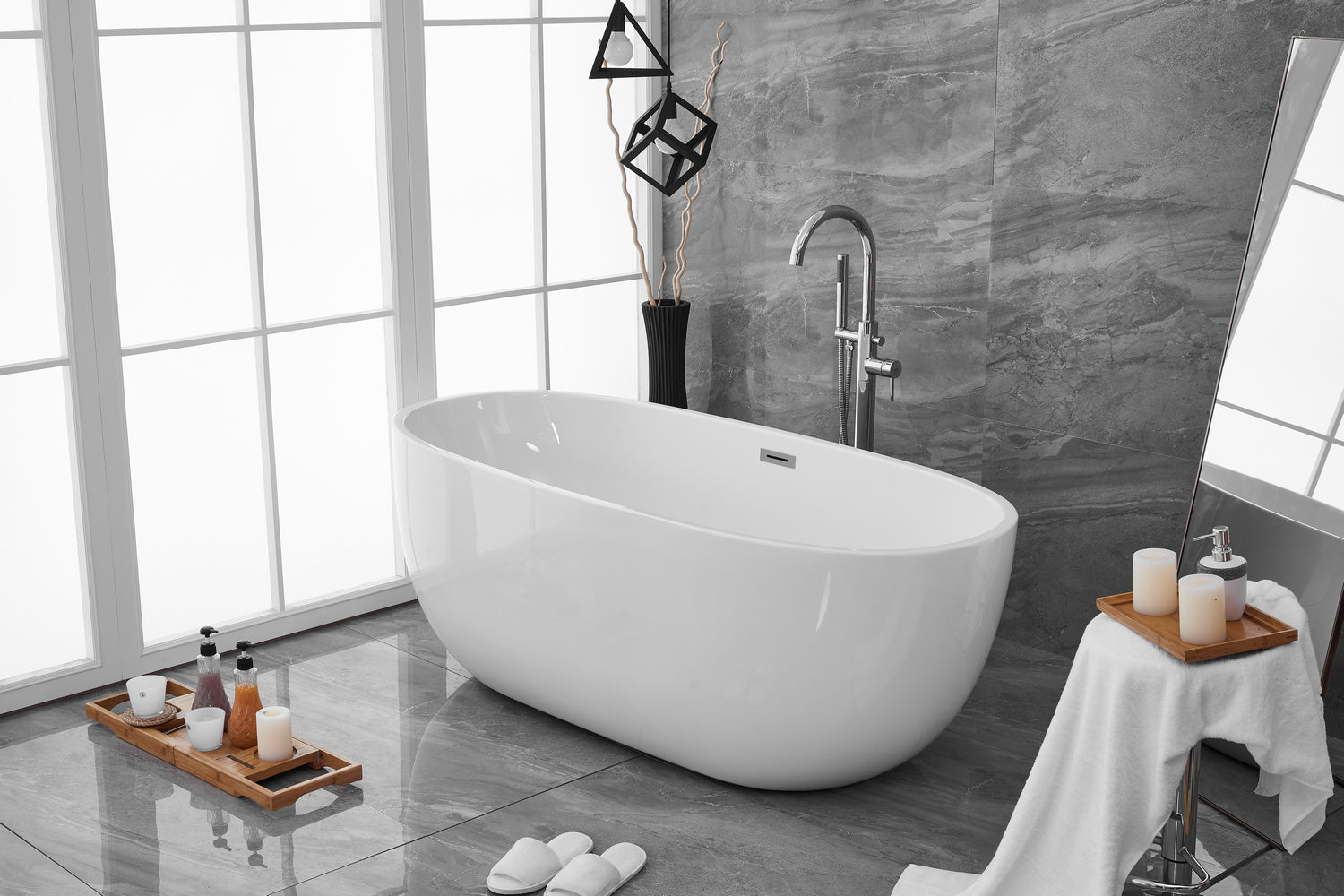 Elegant Lighting - BT10767GW - Bathtub - Allegra - Glossy White