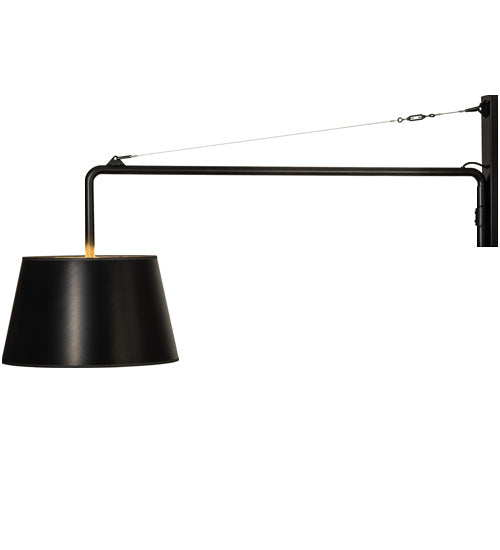 Meyda Tiffany - 229057 - One Light Swing Arm Wall Sconce - Cilindro - Matte Black