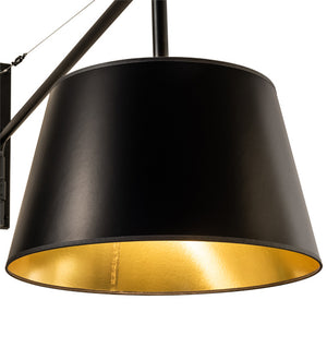 Meyda Tiffany - 229057 - One Light Swing Arm Wall Sconce - Cilindro - Matte Black