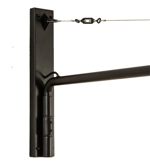 Meyda Tiffany - 229057 - One Light Swing Arm Wall Sconce - Cilindro - Matte Black