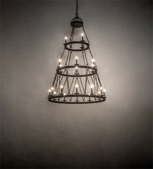 Meyda Tiffany - 233991 - 21 Light Chandelier - Lakeshore - Distressed Chestnut