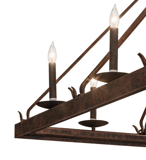 Meyda Tiffany - 234209 - 12 Light Chandelier - Retreat - Distressed Chestnut