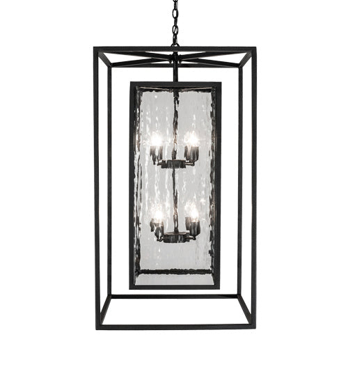 Meyda Tiffany - 235125 - Eight Light Pendant - Kitzi Box - Solar Black