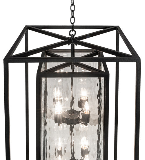 Meyda Tiffany - 235125 - Eight Light Pendant - Kitzi Box - Solar Black