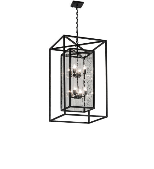 Meyda Tiffany - 235125 - Eight Light Pendant - Kitzi Box - Solar Black