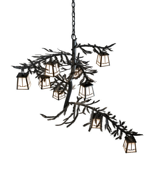 Meyda Tiffany - 235583 - Ten Light Chandelier - Pine Branch - Textured Black