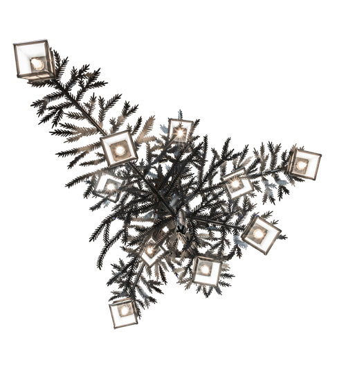 Meyda Tiffany - 235583 - Ten Light Chandelier - Pine Branch - Textured Black