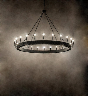 Meyda Tiffany - 236053 - 24 Light Chandelier - Tulin - Flat Black