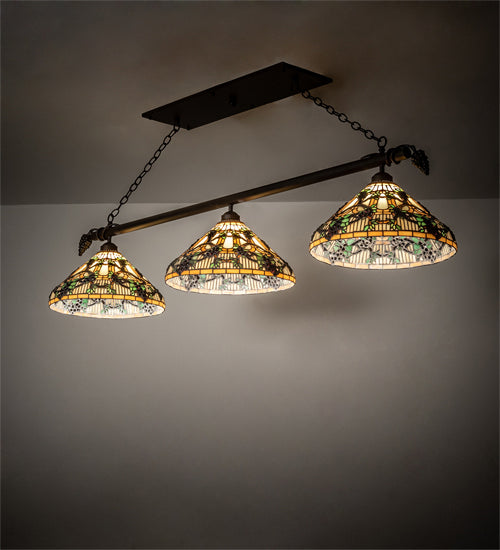 Meyda Tiffany - 236840 - Three Light Pendant - Jeweled Grape - Oil Rubbed Bronze