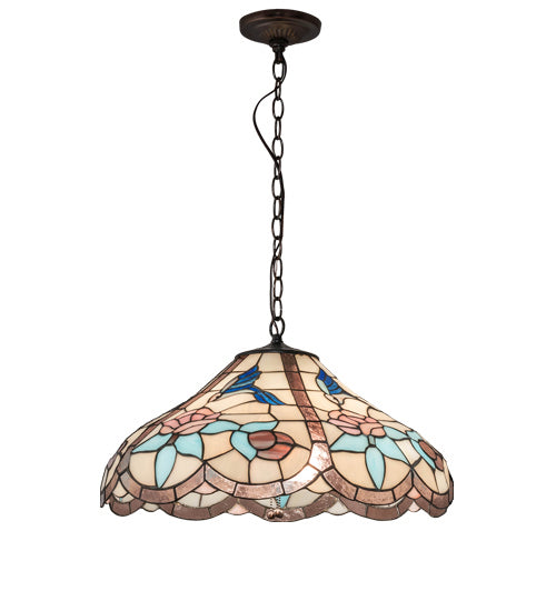 Meyda Tiffany - 38661 - Three Light Pendant - Hummingbird - Mahogany Bronze