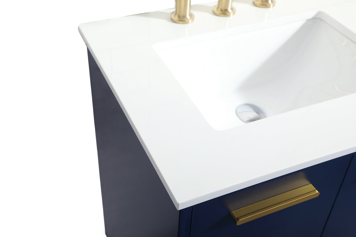 Elegant Lighting - VF47024MBL - Vanity Sink Set - Baldwin - Blue