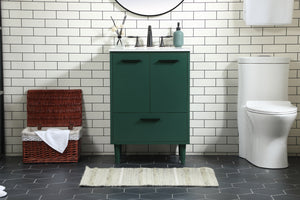 Elegant Lighting - VF47024MGN - Vanity Sink Set - Baldwin - Green