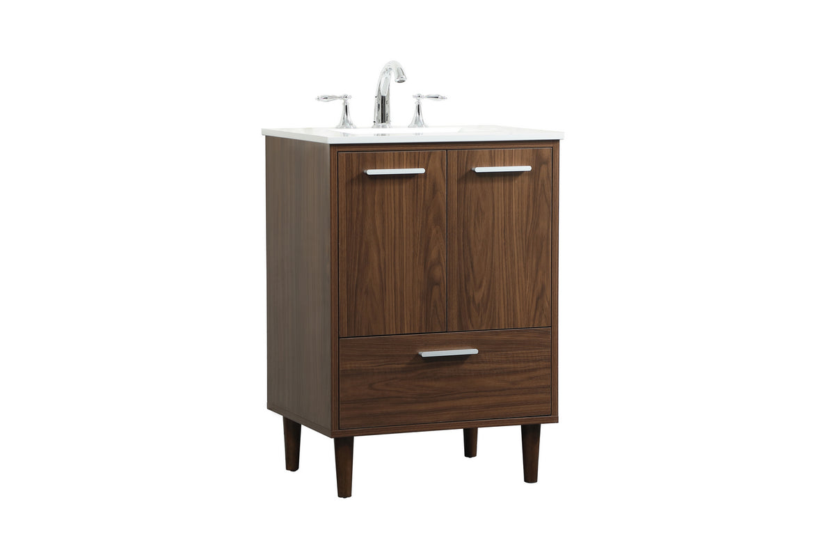 Elegant Lighting - VF47024MWT - Vanity Sink Set - Baldwin - Walnut