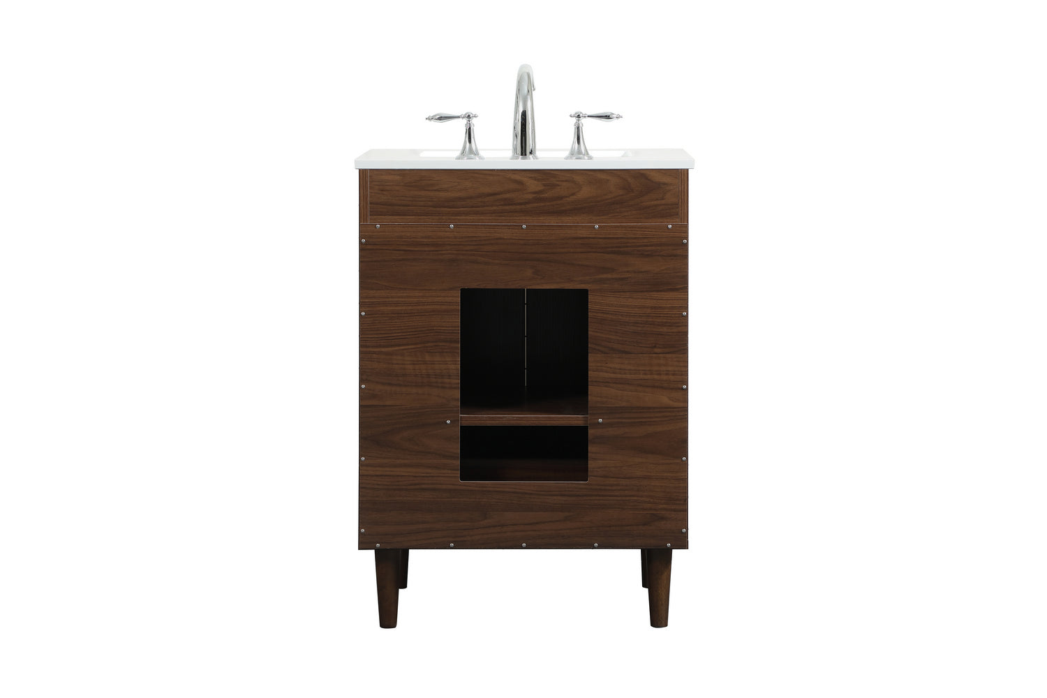 Elegant Lighting - VF47024MWT - Vanity Sink Set - Baldwin - Walnut